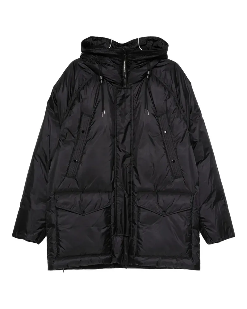 C.P. Company Daunenjacke mit Kapuze - Schwarz Schwarz