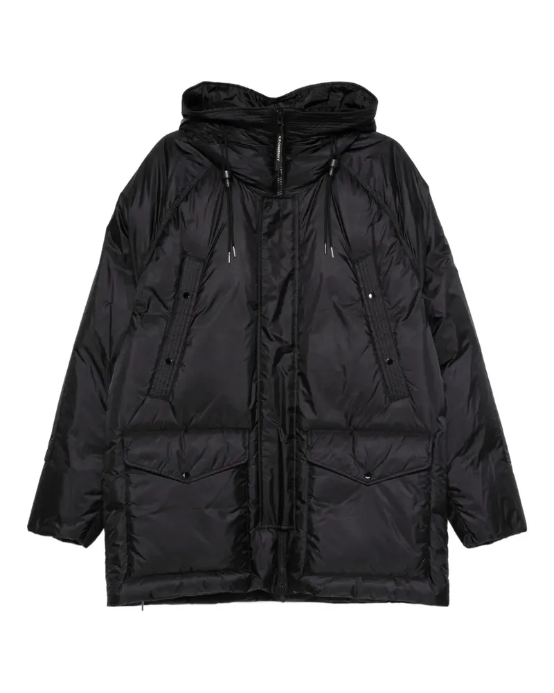 C.P. Company Daunenjacke mit Kapuze - Schwarz Schwarz