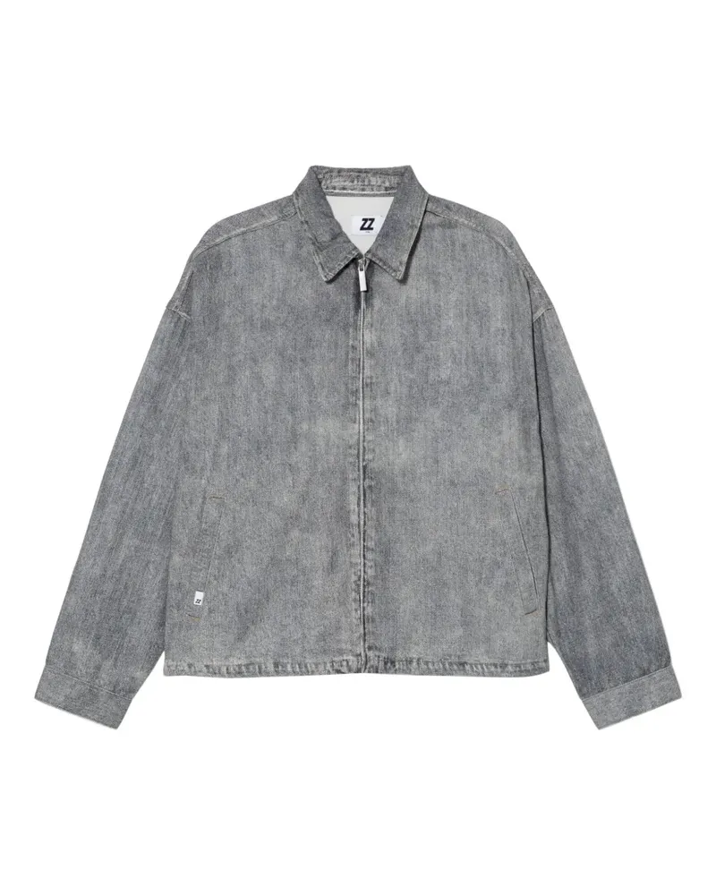 Izzue Jeansjacke mit Logo-Patch - Blau Blau