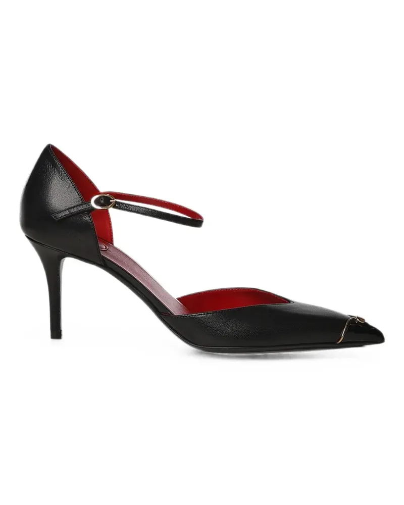 Valentino Garavani buckle-fastening leather pumps - Schwarz Schwarz