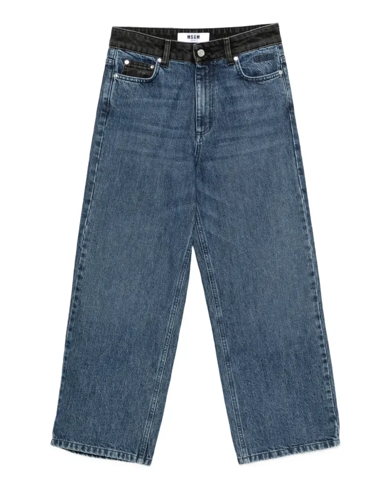 MSGM belt-loop pocket jeans - Blau Blau