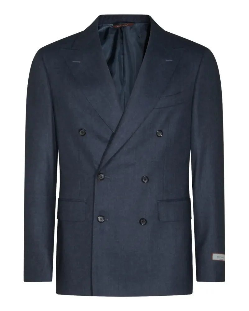 Canali double-breasted wool suit - Blau Blau