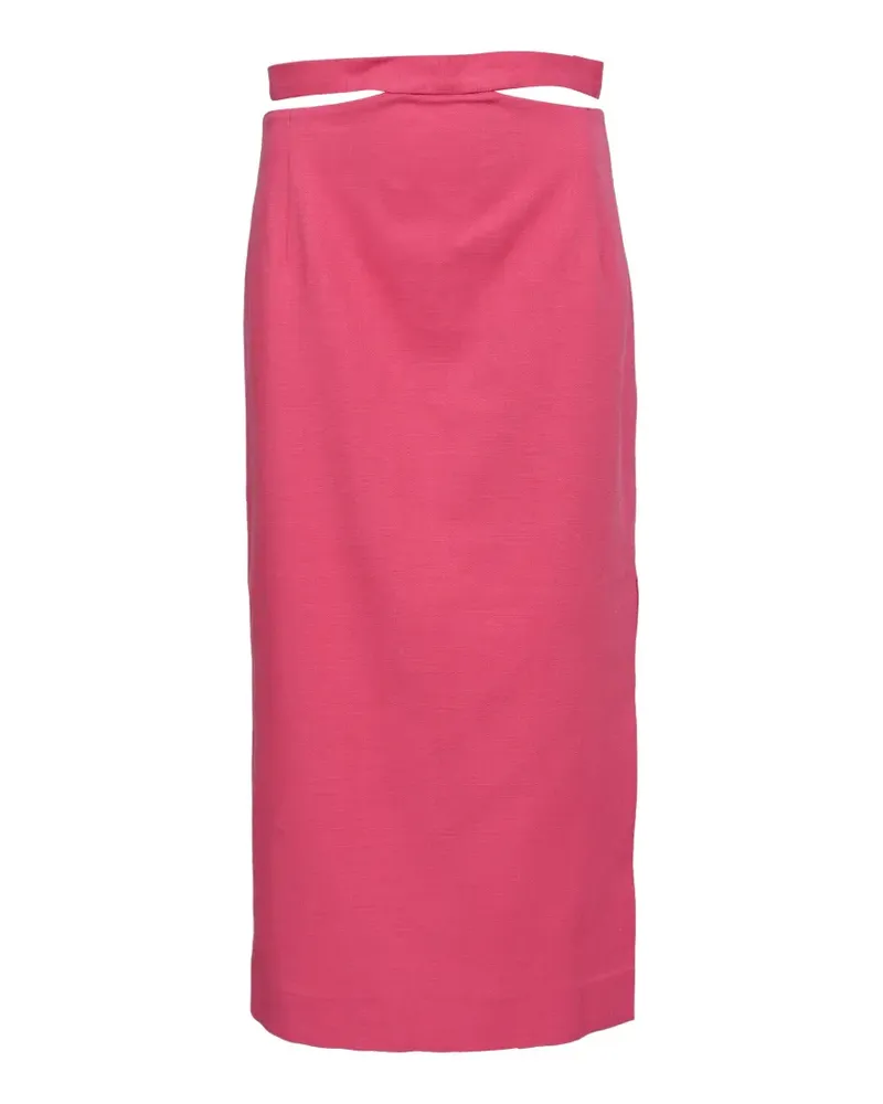 Sandro cutout slit skirt - Rosa Rosa