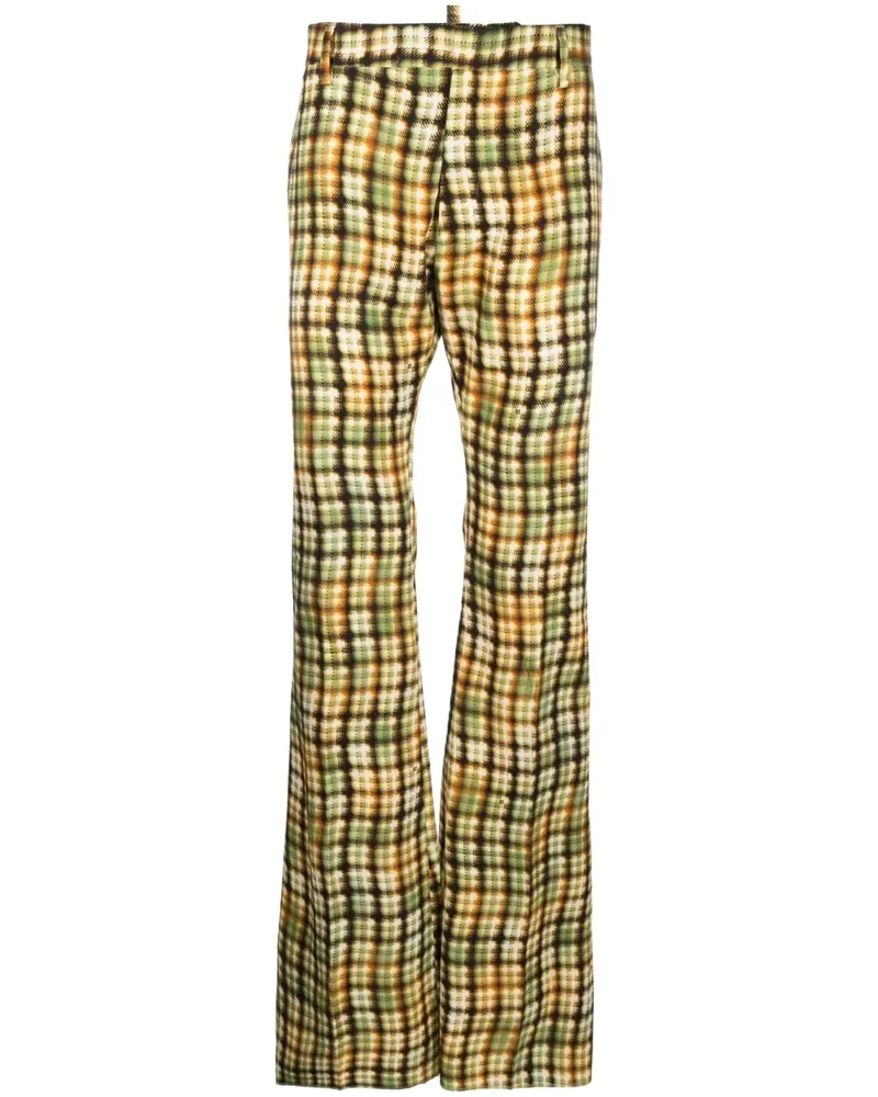Dsquared2 Hose mit Karomuster - Gelb Gelb