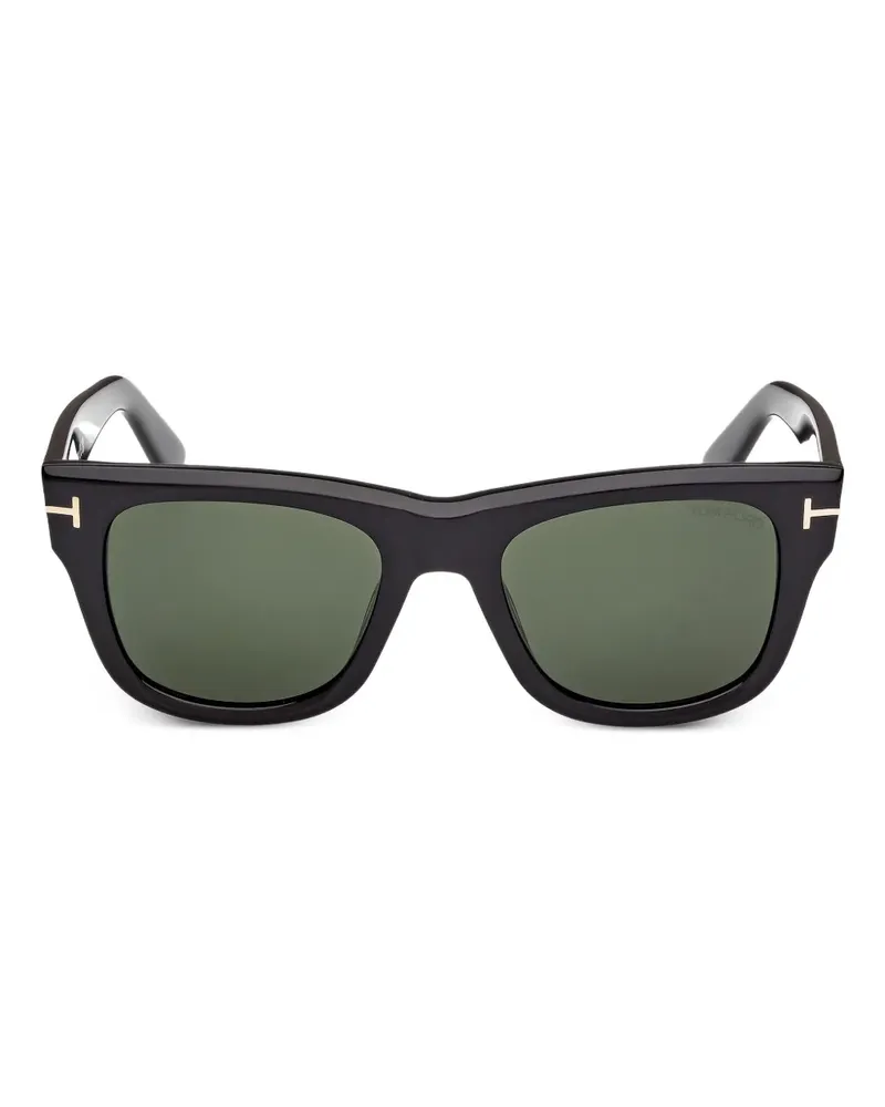 Tom Ford Sonnenbrille mit eckigem Gestell - Schwarz Schwarz