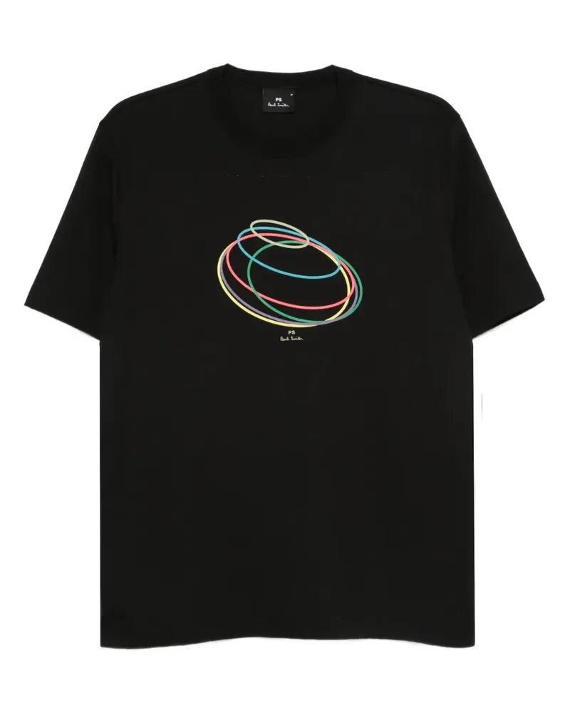 Paul Smith T-Shirt mit abstraktem Print - Schwarz Schwarz
