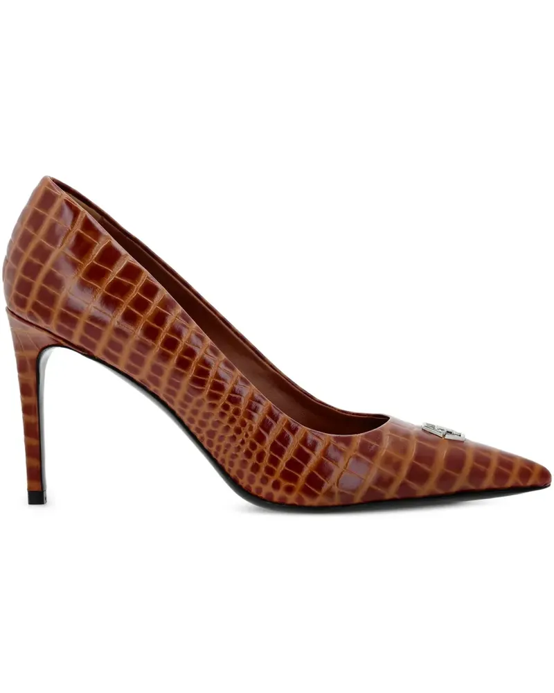 Philipp Plein Pumps mit Kroko-Effekt 90mm - Braun Braun