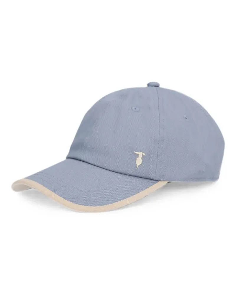 Trussardi Baseballkappe mit Logo-Stickerei - Blau Blau