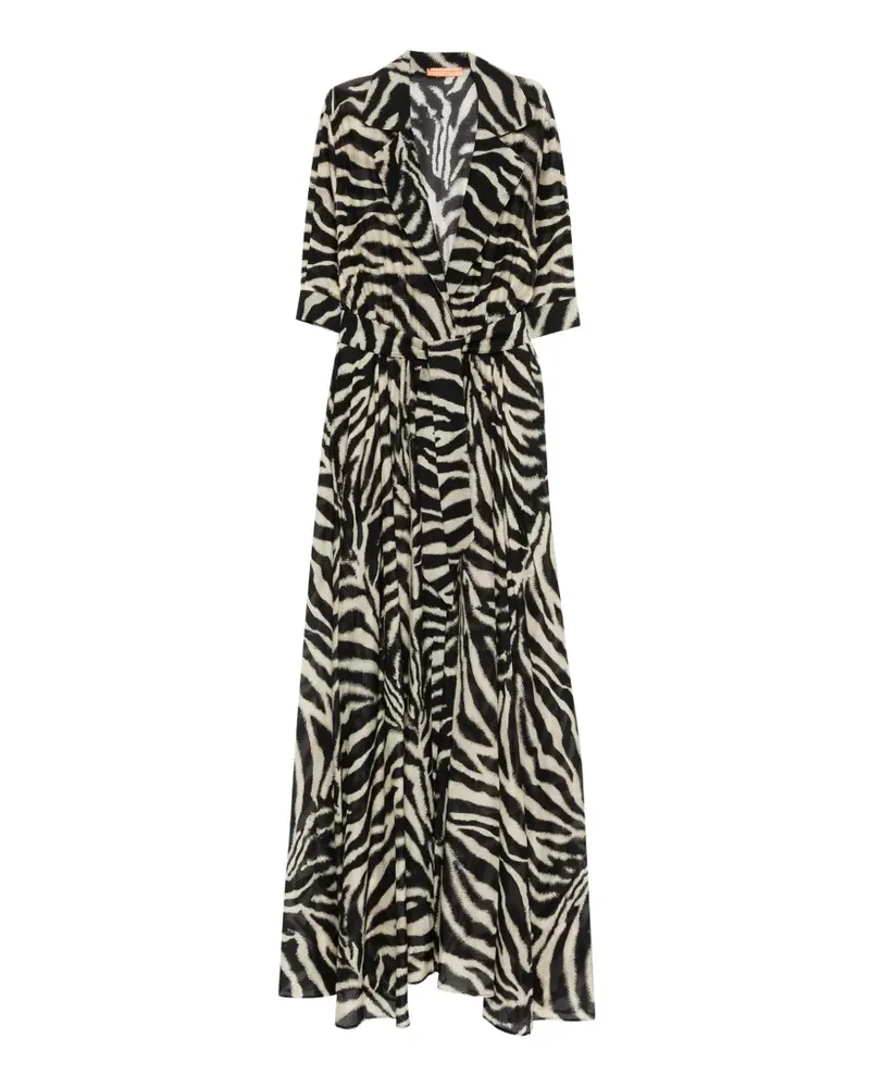 Ermanno Scervino Hemdkleid mit Zebra-Print - Nude Nude