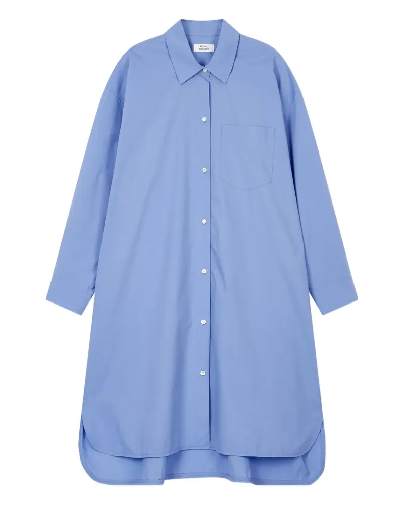 STUDIO TOMBOY Hemdkleid mit langen Ärmeln - Blau Blau