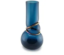 Double Ring Vase - Blau