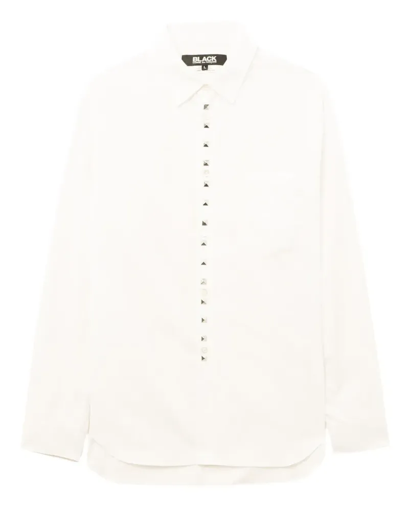 Comme des Garçons stud button shirt - Weiß Weiß
