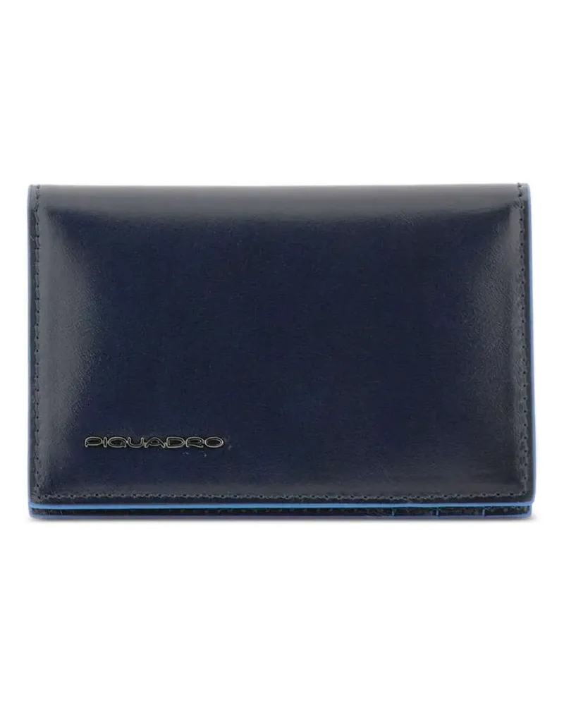 Piquadro Portemonnaie mit Logo-Prägung - Blau Blau