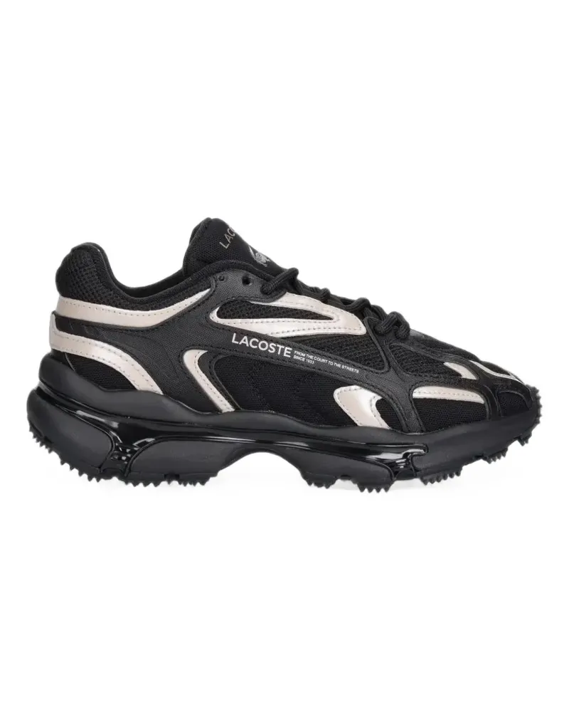 Lacoste panelled mesh sneakers - Schwarz Schwarz