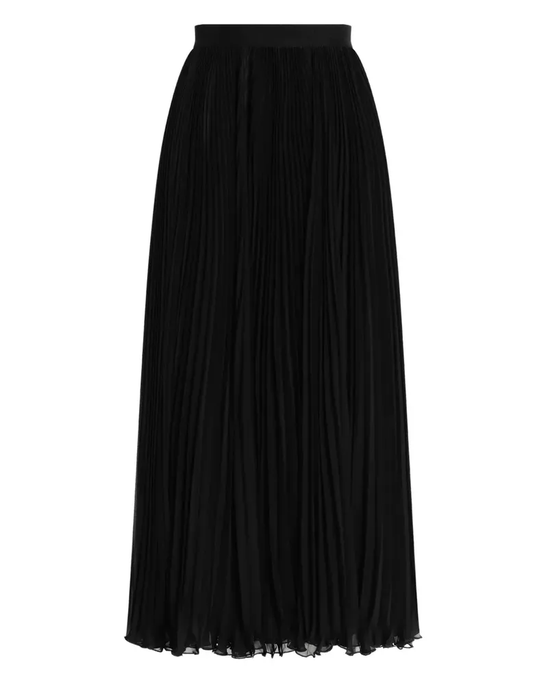 Dolce & Gabbana Midirock mit Falten - Schwarz Schwarz