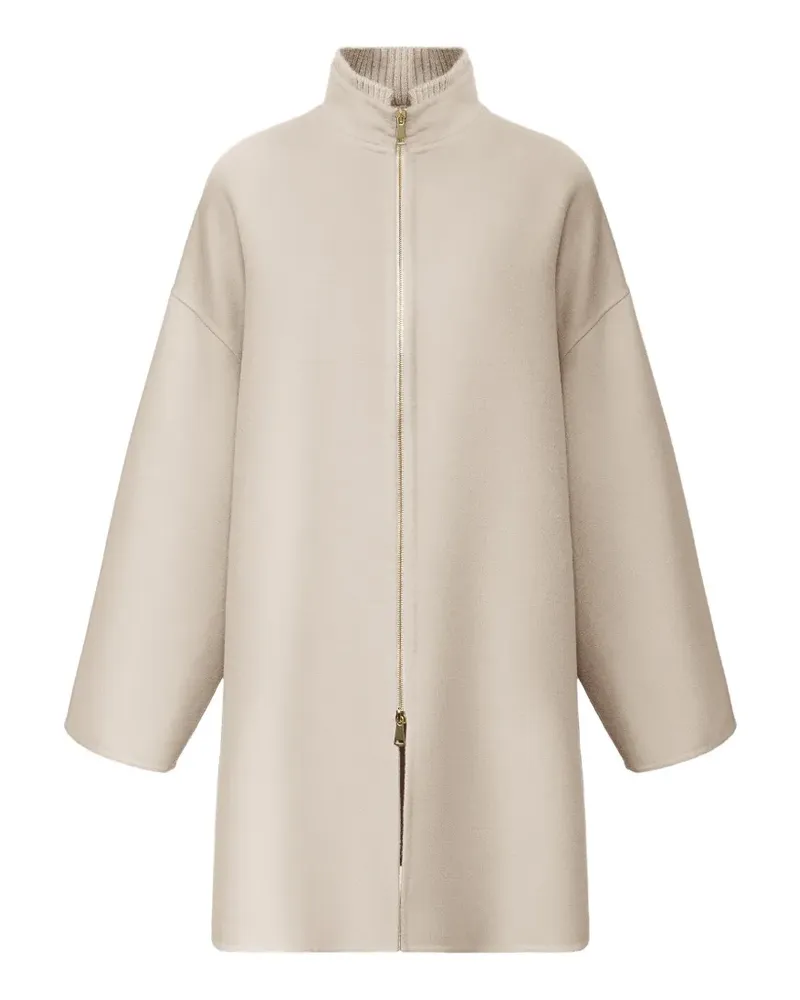 Fabiana Filippi zip-up high-neck coat - Nude Nude