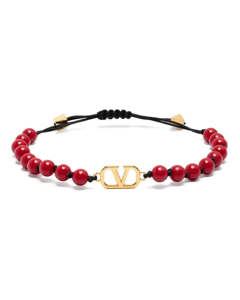 Valentino Garavani Armband mit VLogo-Schild Rot