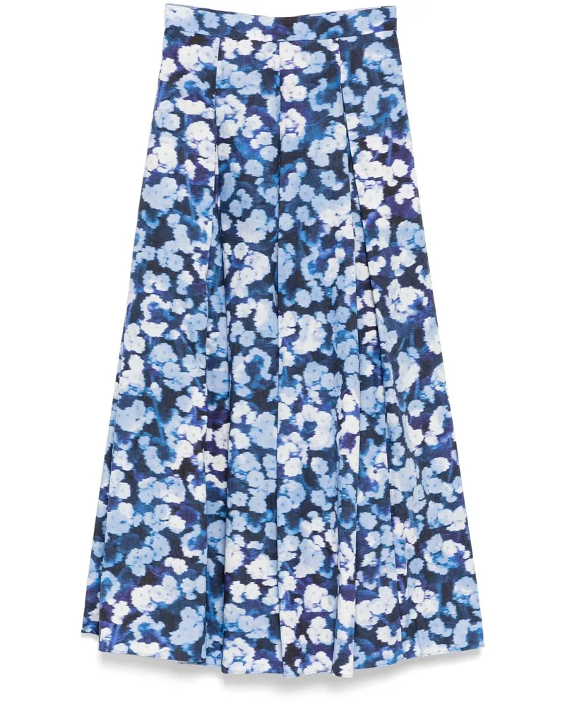 Erdem plissierter Rock - Blau Blau