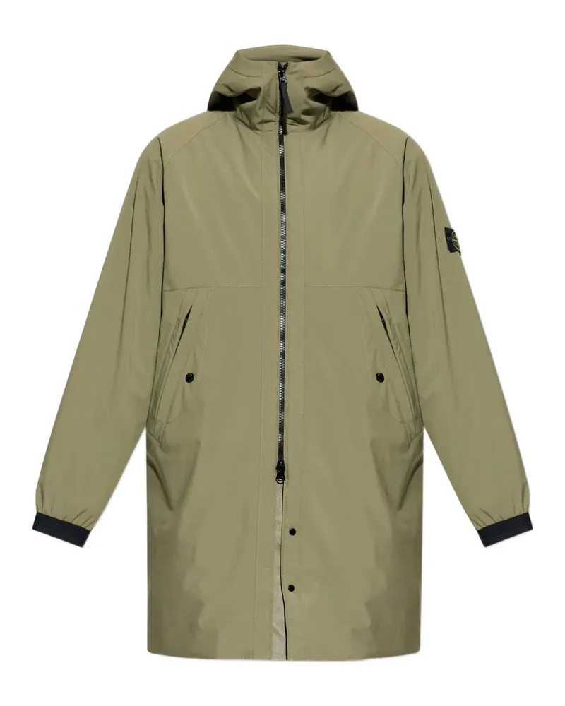 Stone Island hooded patch jacket - Grün Grün