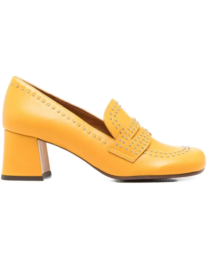 Chie Mihara Pumps mit Blockabsatz 60mm - Gelb Gelb
