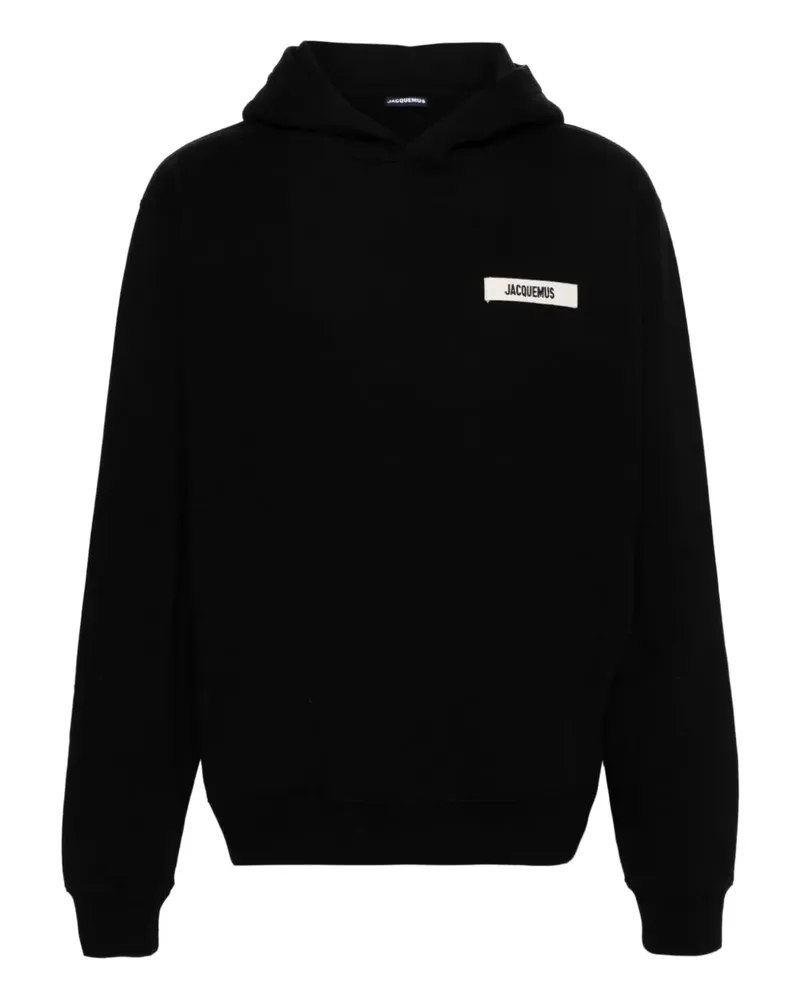Jacquemus Hoodie mit Logo - Schwarz Schwarz