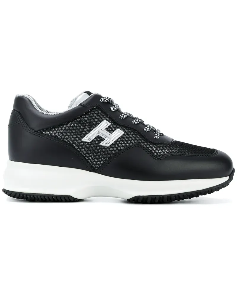 Hogan Sneakers mit Kontrastschnürung - Schwarz Schwarz