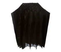 Plissierter Rock mit Zieharmonika-Design - Schwarz