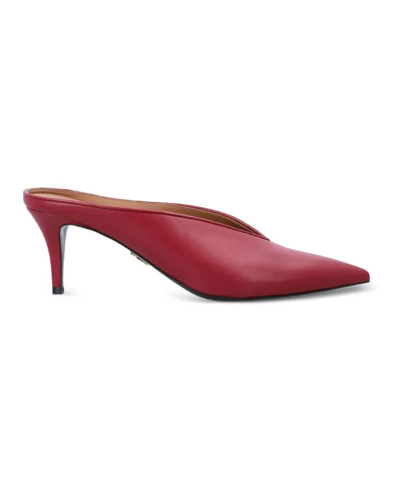 Stella McCartney pointed-toe V-cut mules - Rot Rot