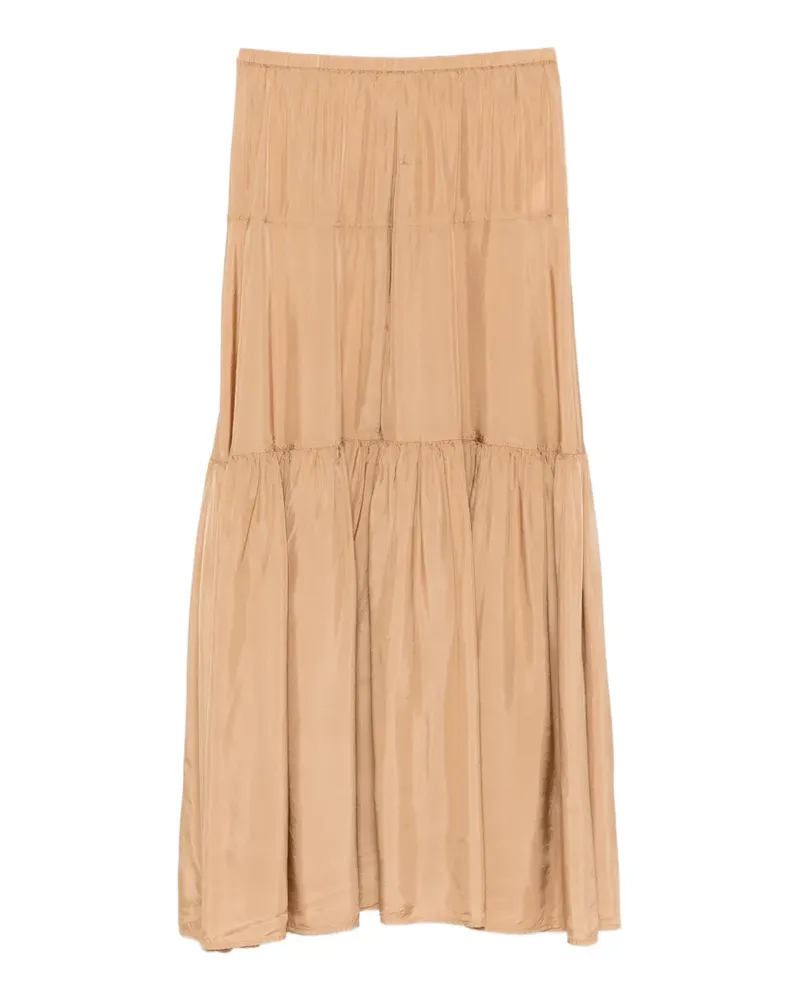ASPESI tiered elasticated skirt - Nude Nude