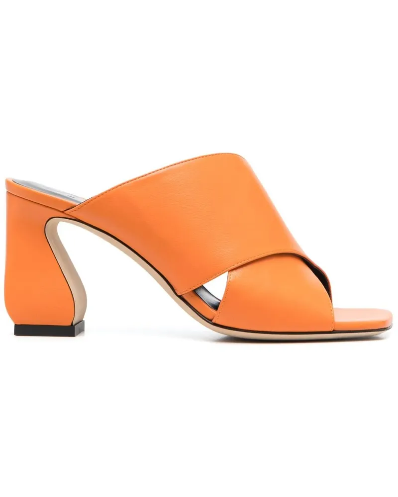 Sergio Rossi Mules 80mm - Orange Orange
