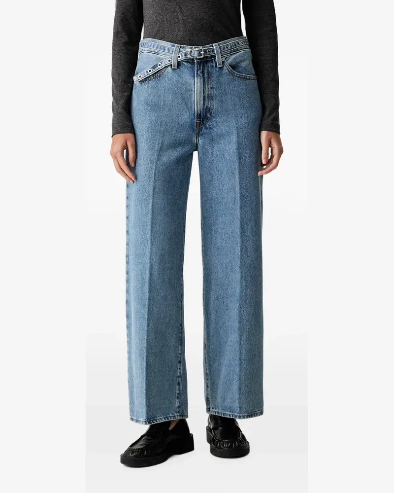 Levi's Ribcage belted wide-leg jeans - Blau Blau