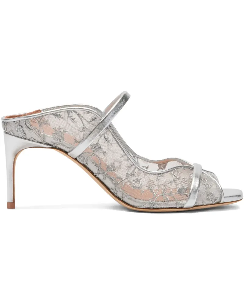 Malone Souliers Noah flower-embroidered sandals - Grau Grau