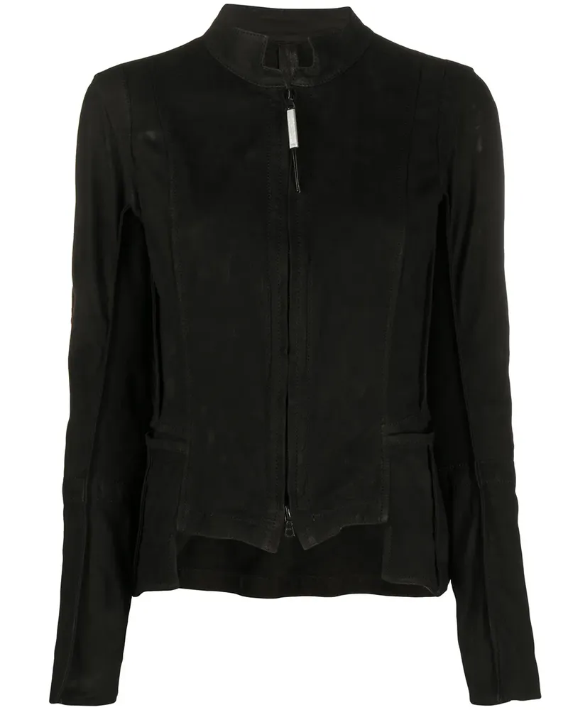Isaac Sellam Schmale Jacke mit Reißverschluss - Schwarz Schwarz