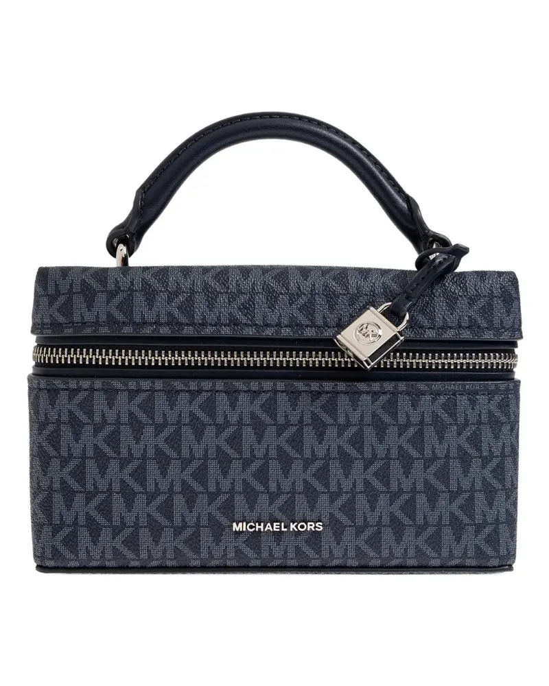 Michael Kors Jana monogram-pattern tote bag - Blau Blau