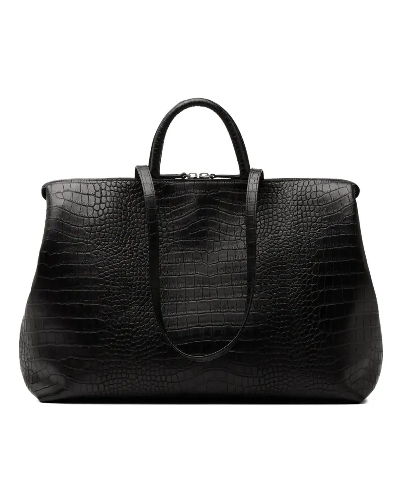 Marsèll crocodile-effect tote bag - Schwarz Schwarz