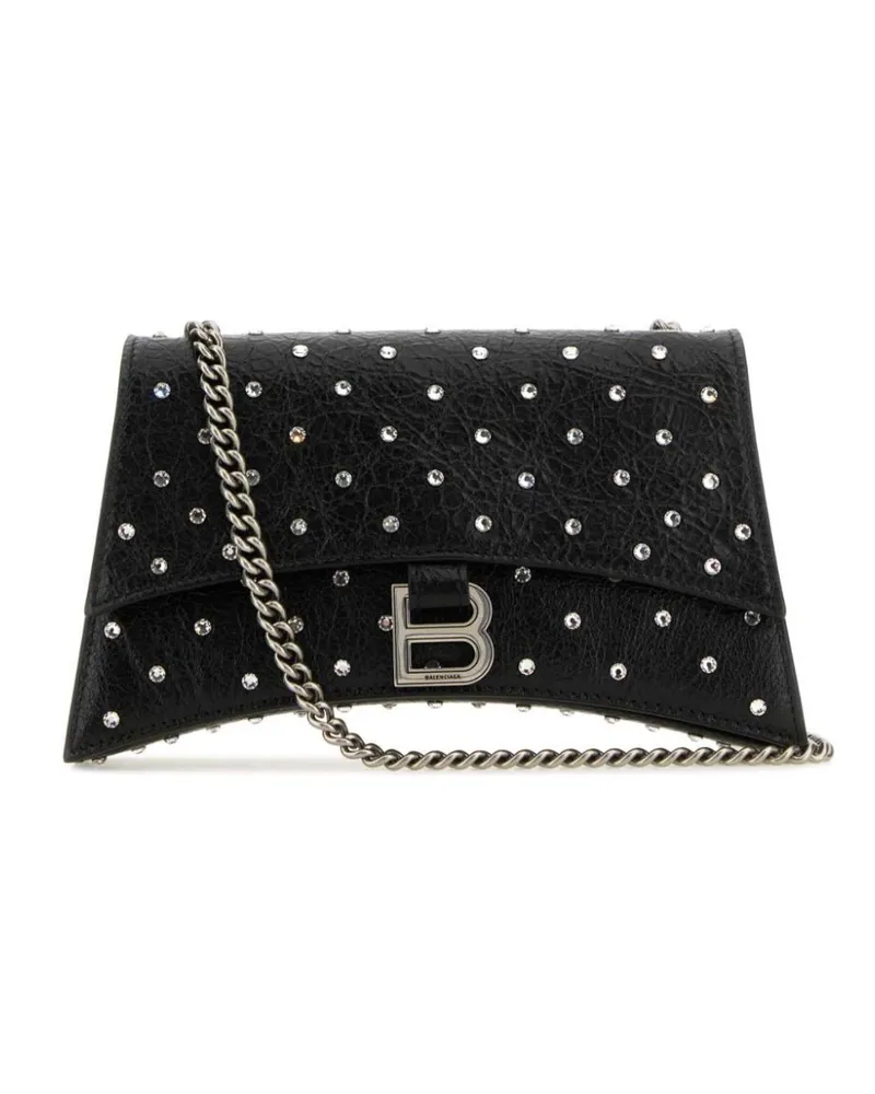 Balenciaga Kleine Crush Schultertasche - Schwarz Schwarz