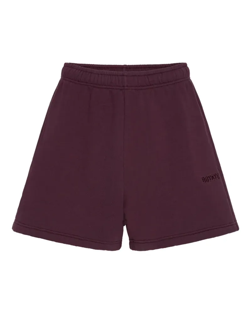ROTATE Birger Christensen Shorts mit Logo - Violett Violett