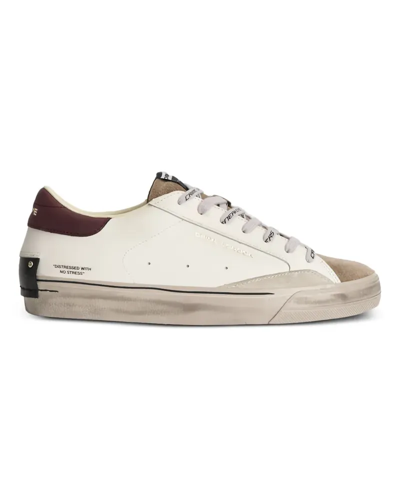 Crime Distressed 2.0 Sneakers im Used-Look - Weiß Weiß