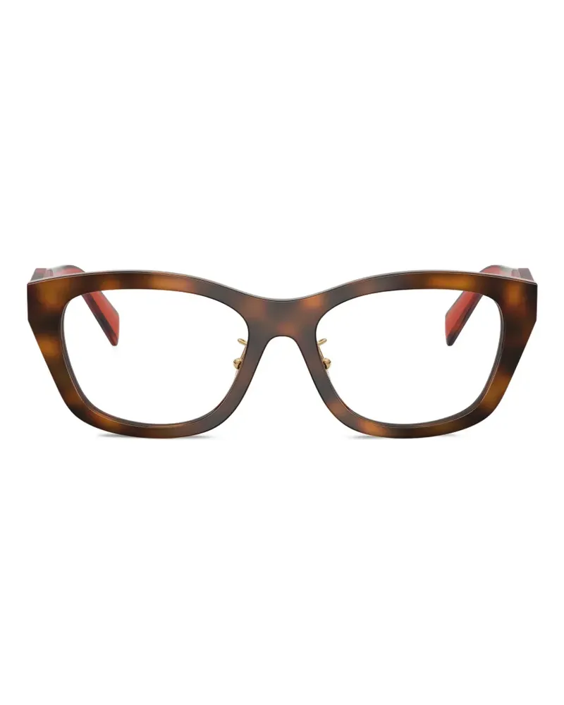 Prada geometric frame glasses - Braun Braun