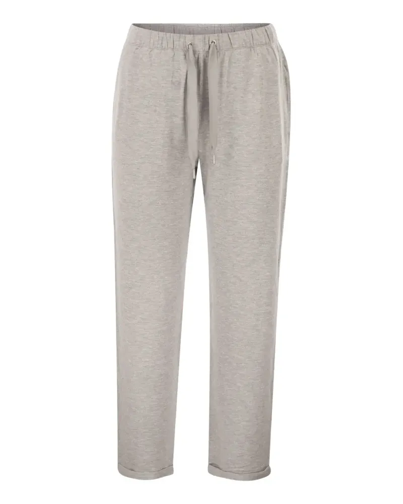 Majestic drawstring track pants - Grau Grau