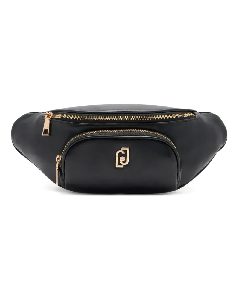 Liu Jo Mittelgroße Gürteltasche mit Logo-Schild - Schwarz Schwarz