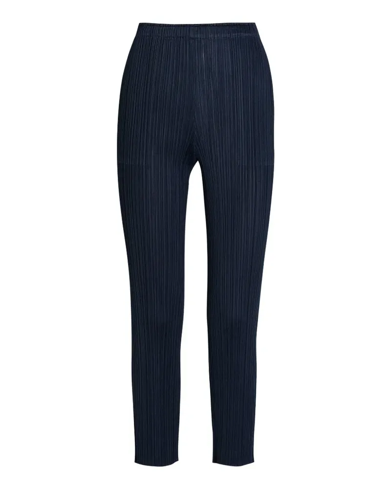 Issey Miyake Plissierte Hose - Blau Blau