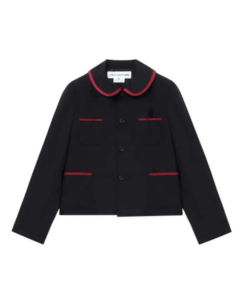 Comme des Garçons Jacke mit Bubikragen - Schwarz Schwarz