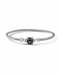 David Yurman Chatelaine Ring mit Onyx und Diamanten Silber