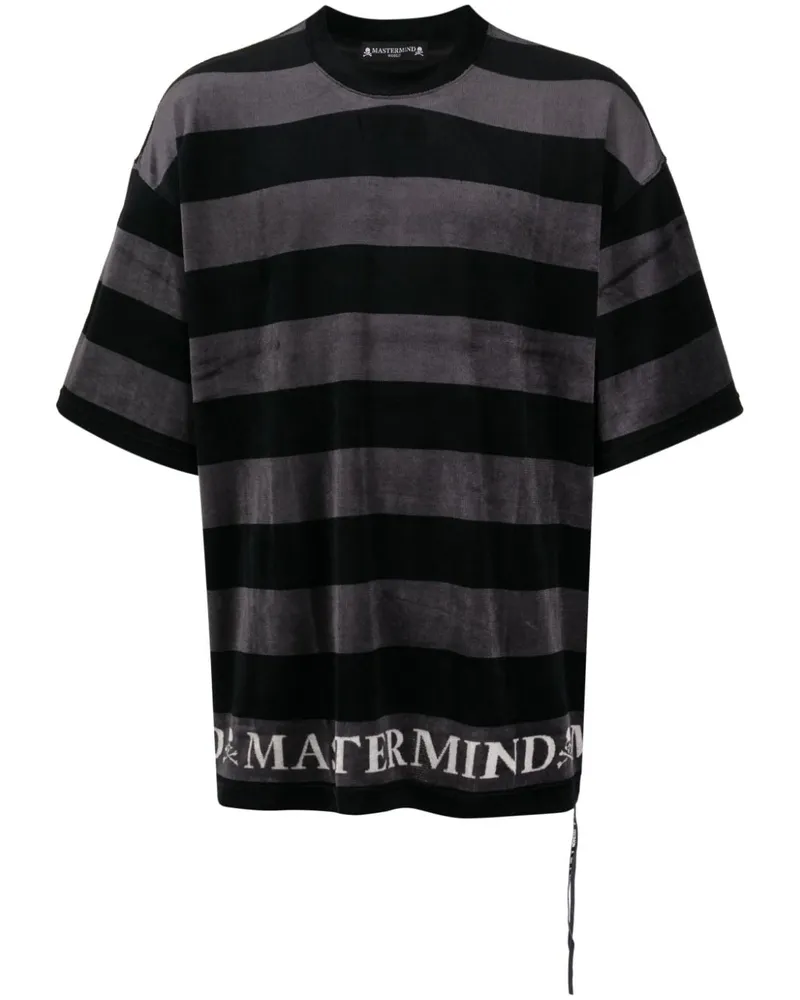 Mastermind World T-Shirt aus Frottee - Schwarz Schwarz