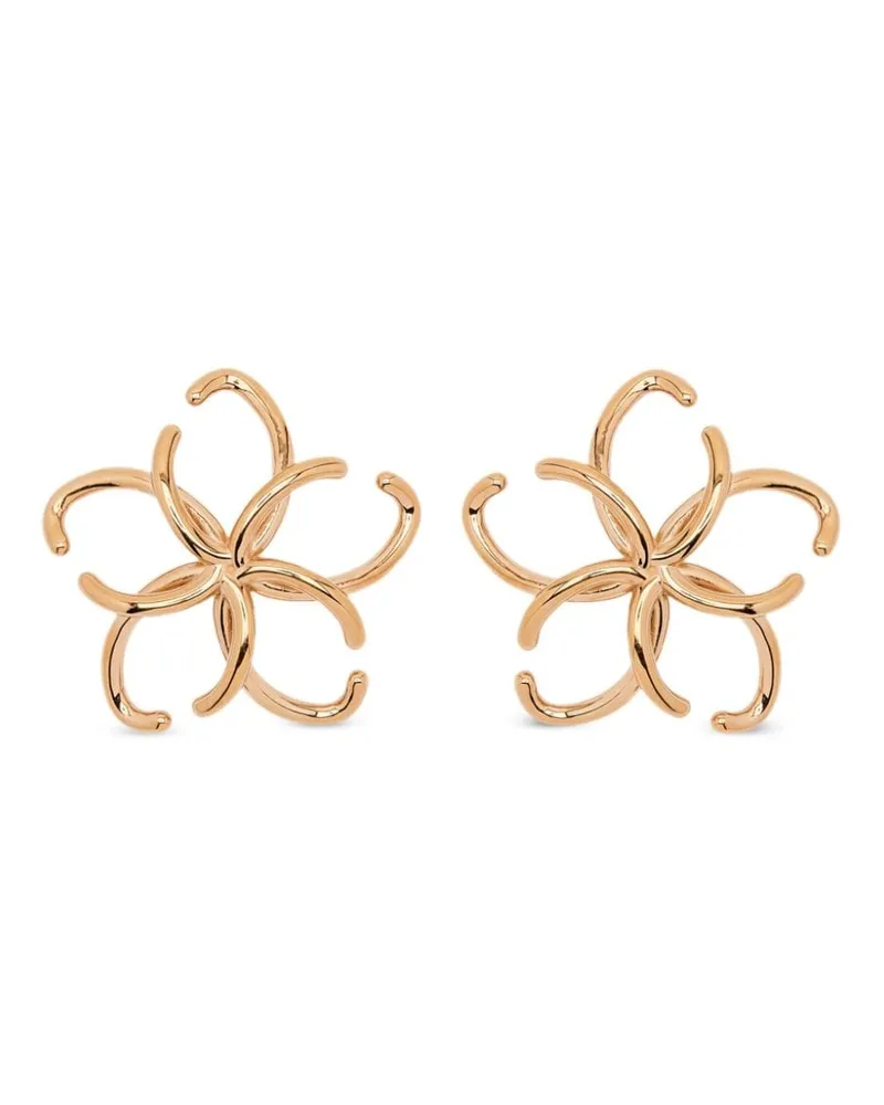 Oscar de la Renta Große O Flower Ohrringe - Gold Gold
