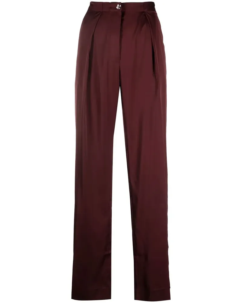 Acne Studios Satinhose mit hohem Bund - Rot Rot