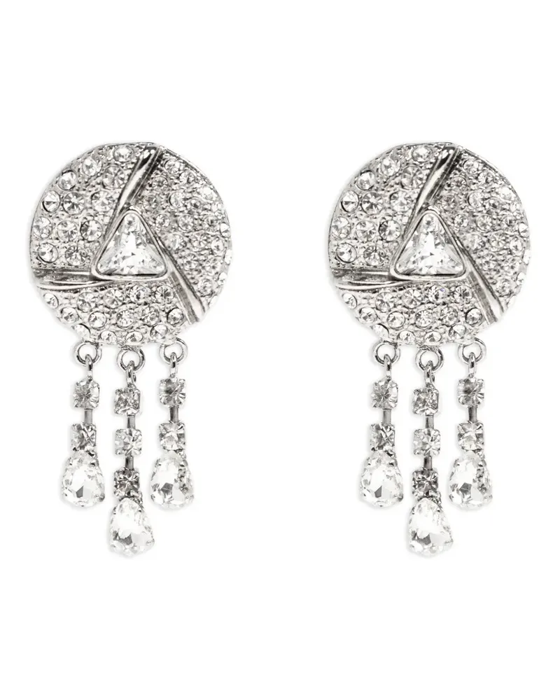 Alessandra Rich Ohrringe mit Schmucksteinen - Silber Silber