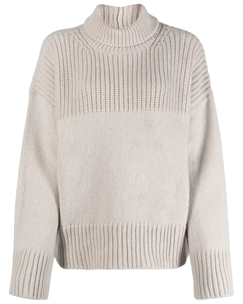 Dondup roll-neck wool-cashmere jumper - Nude Nude
