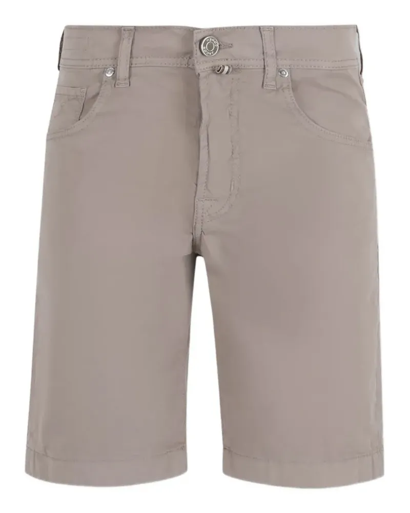 Jacob Cohën logo-patch five-pocket shorts - Grau Grau